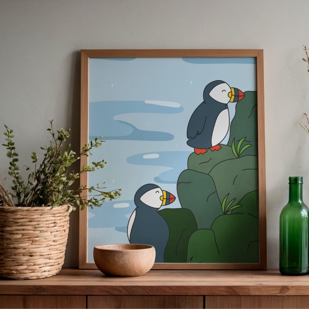 Puffins on the Coast