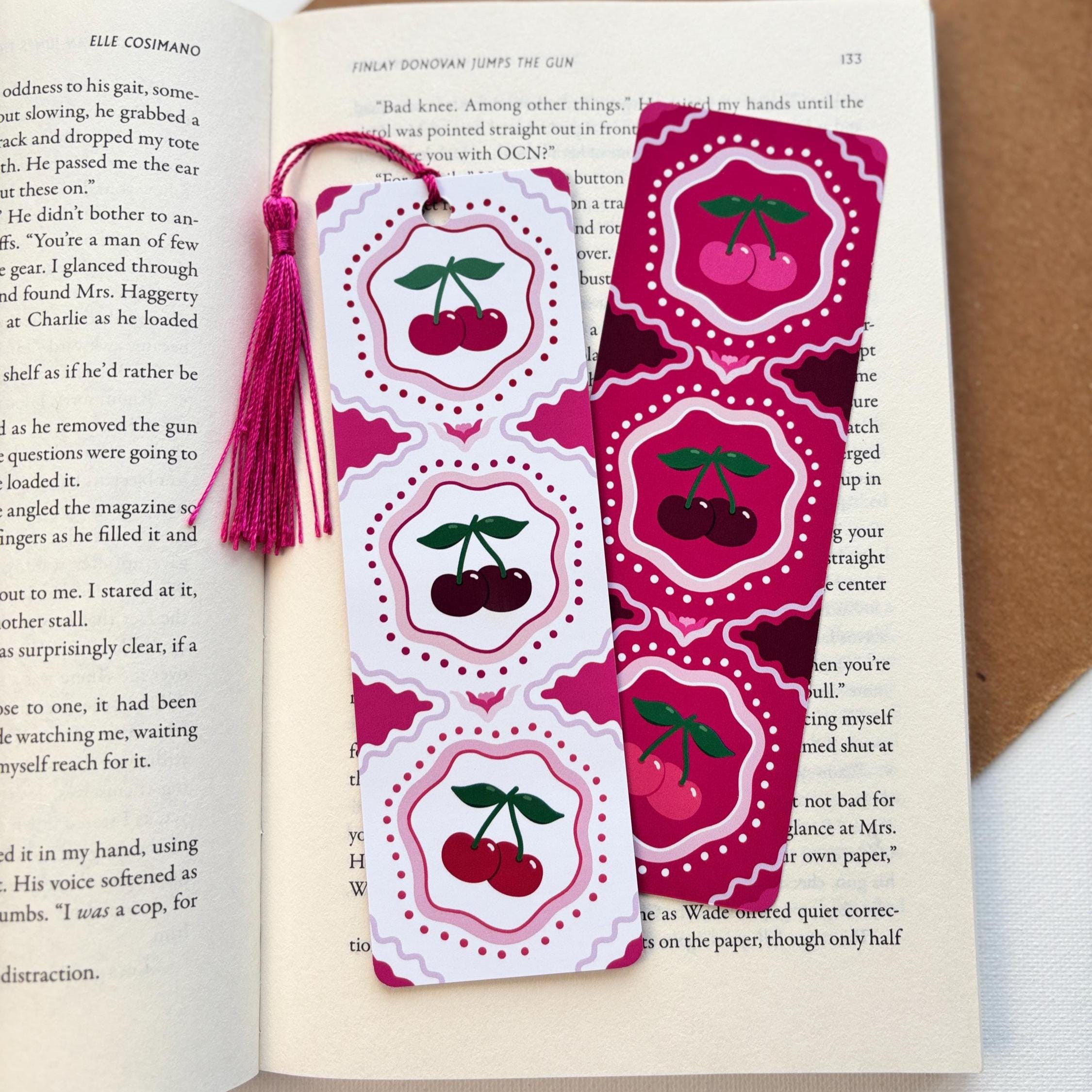 Vintage Cherry Bookmark
