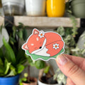 Cute Fox Sleeping Vinyl Sticker