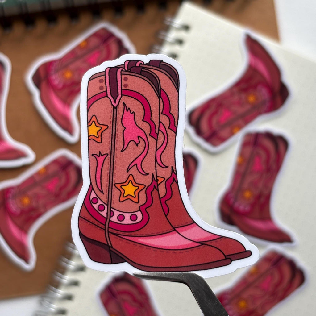 Cowboy Boots Vinyl Sticker