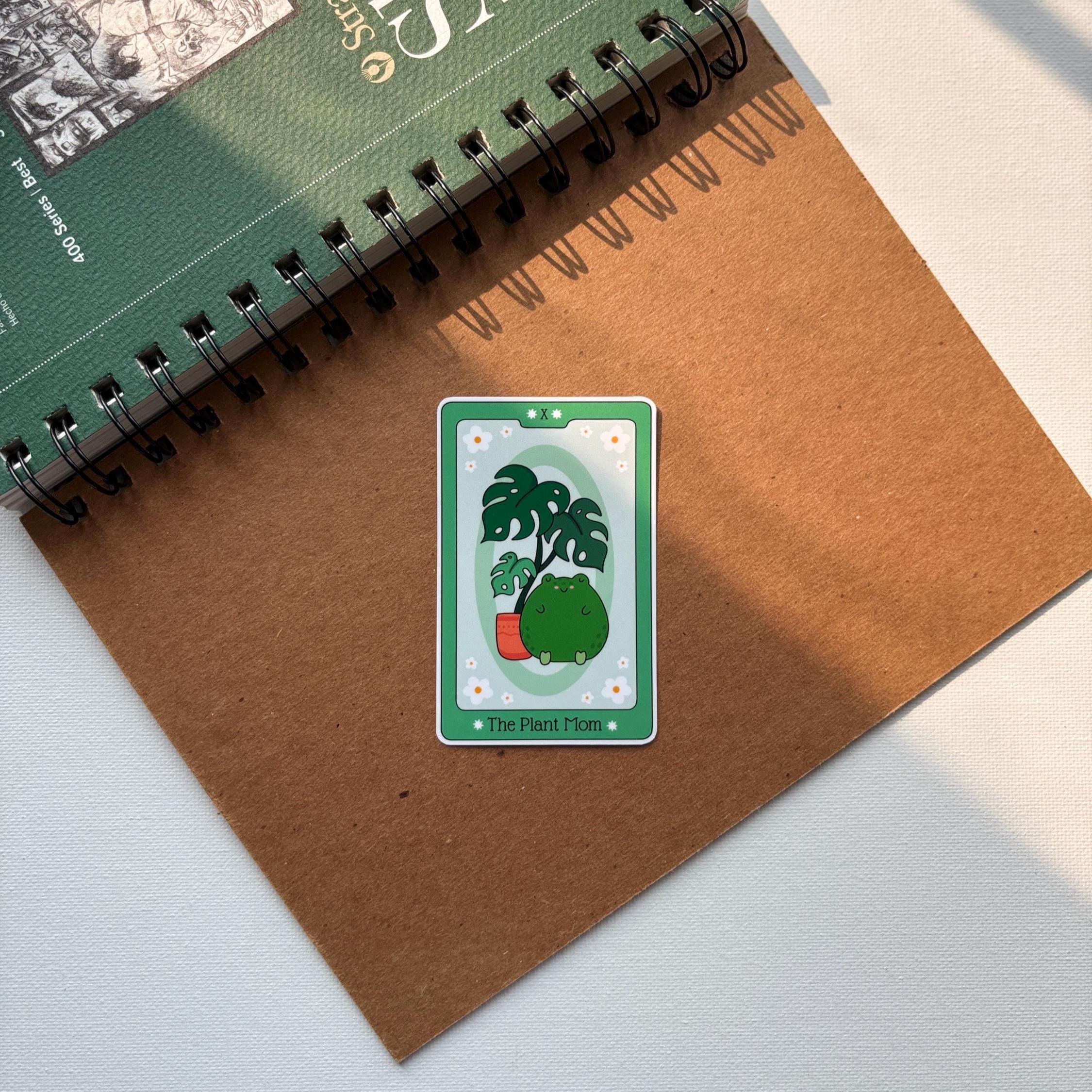 Plant Mom Tarot Card Vinyl Sticker