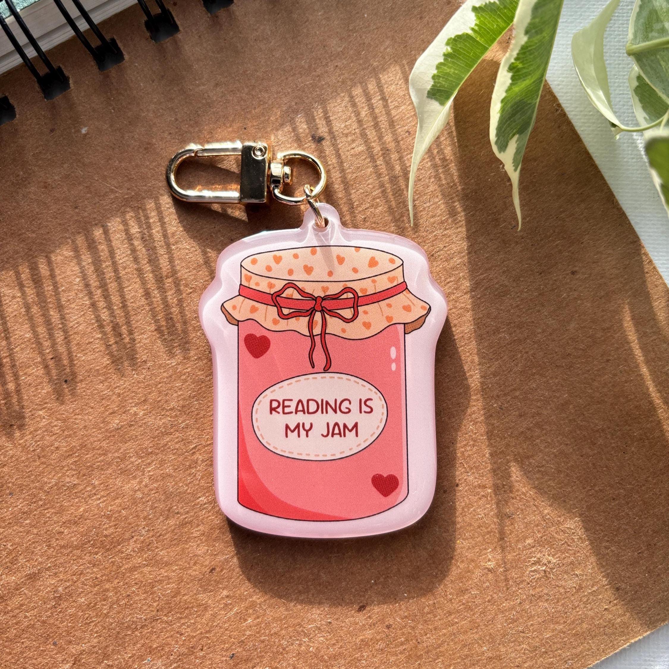 Reading is my Jam Acrylic Keychain