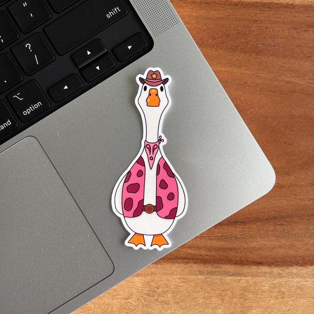 Cowboy Goose Vinyl Sticker