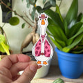 Cowboy Goose Vinyl Sticker