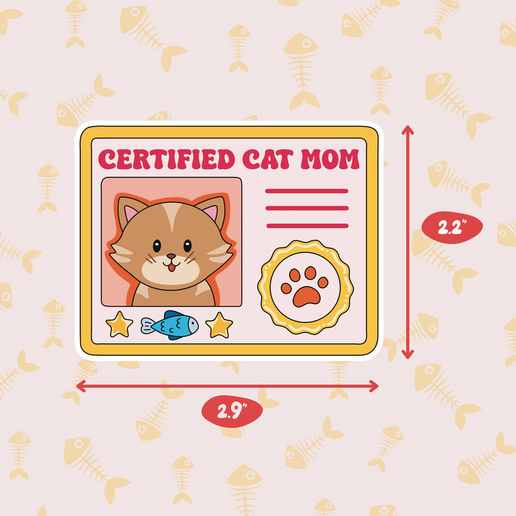 Certified Cat Parent Vinyl Sticker