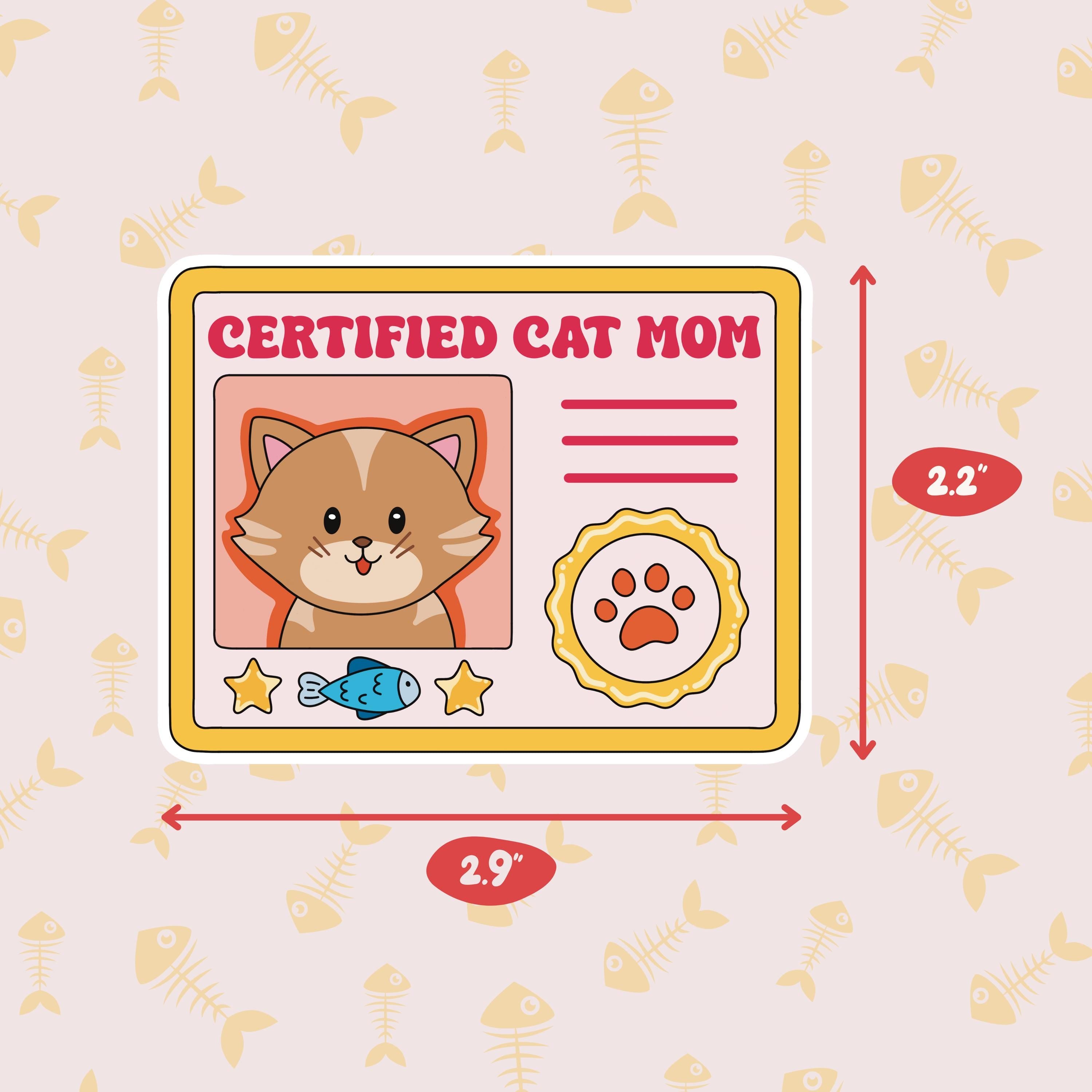 Certified Cat Parent Vinyl Sticker