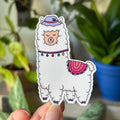 Happy Llama Vinyl Sticker