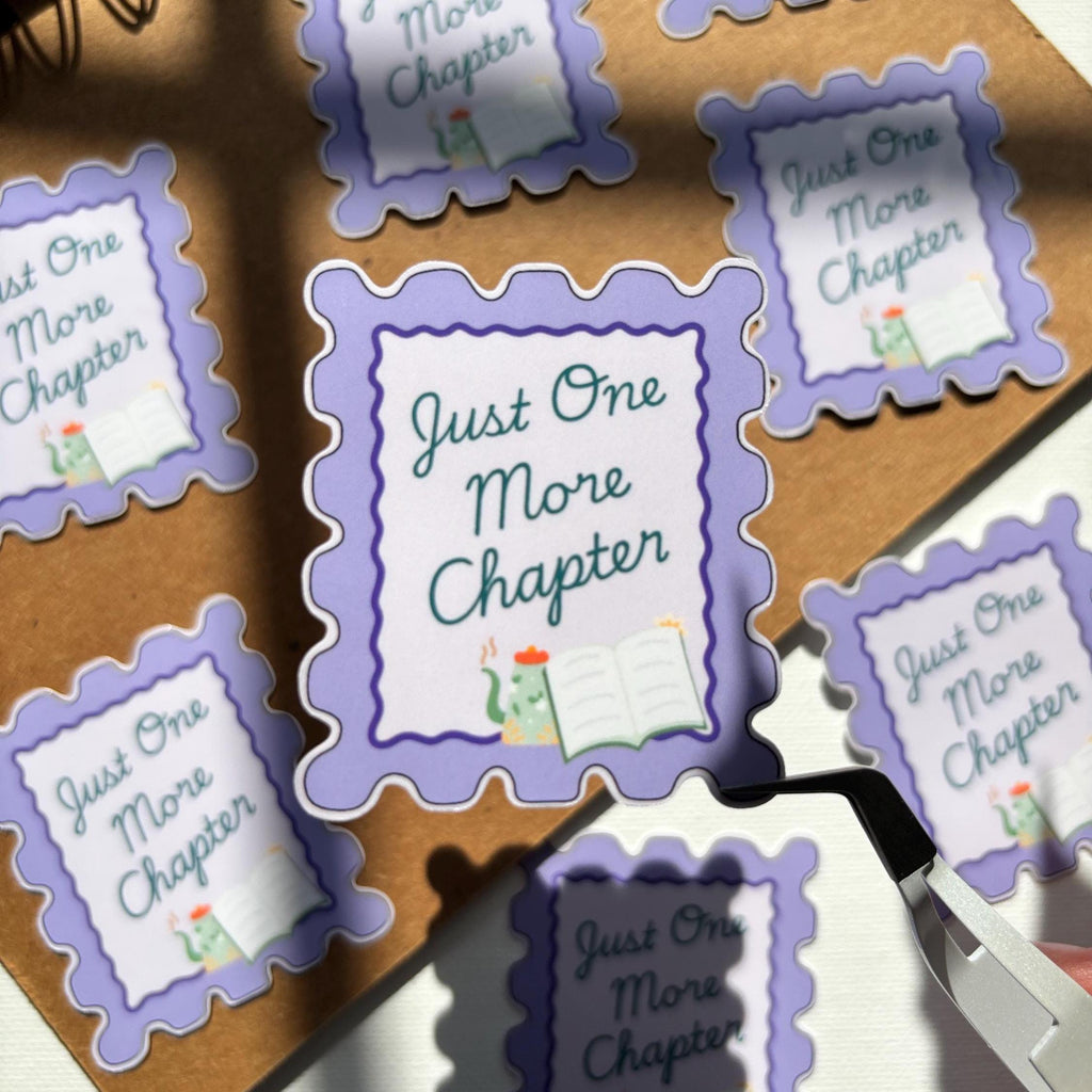 Just One More Chapter Stamp Vinyl Sticker