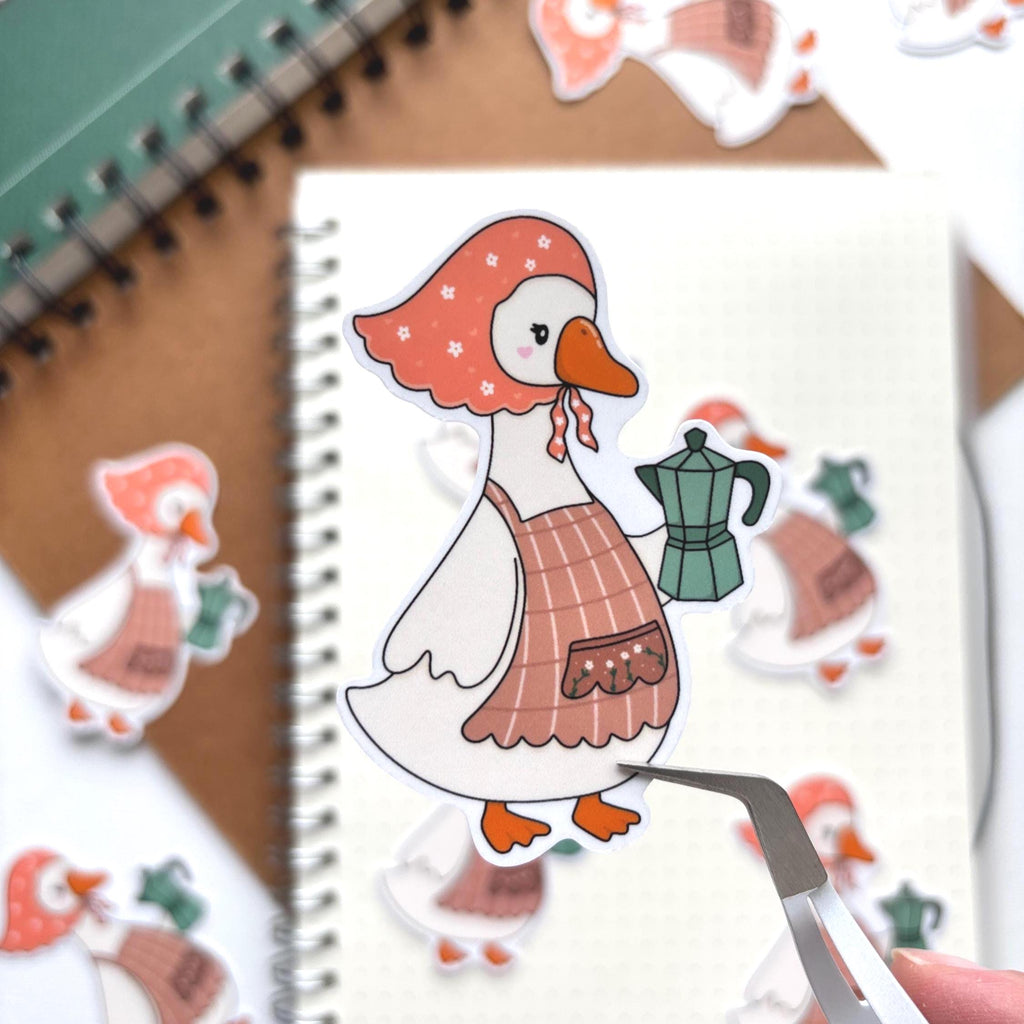Coffee Goose Vinyl Sticker