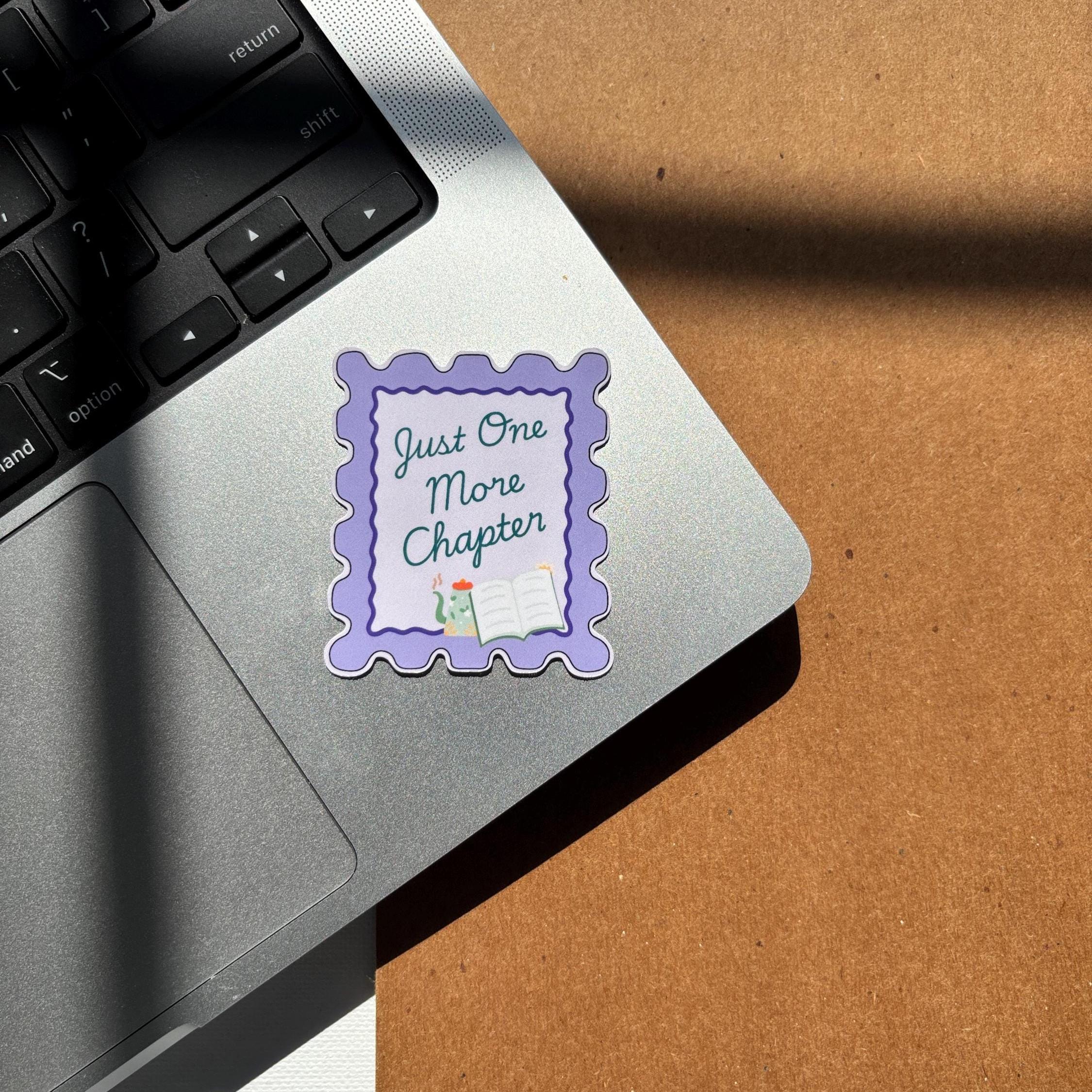 Just One More Chapter Stamp Vinyl Sticker