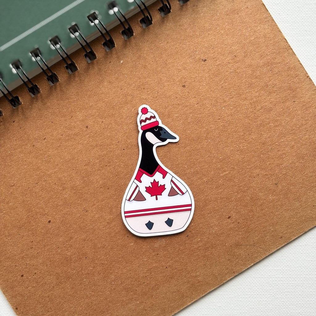Canadian Hockey Goose Vinyl Sticker