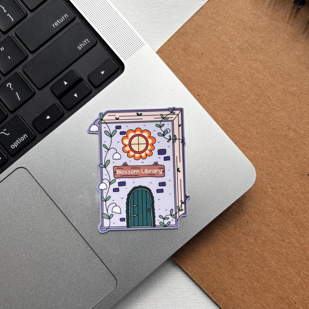 Book Library Sticker Vinyl Sticker