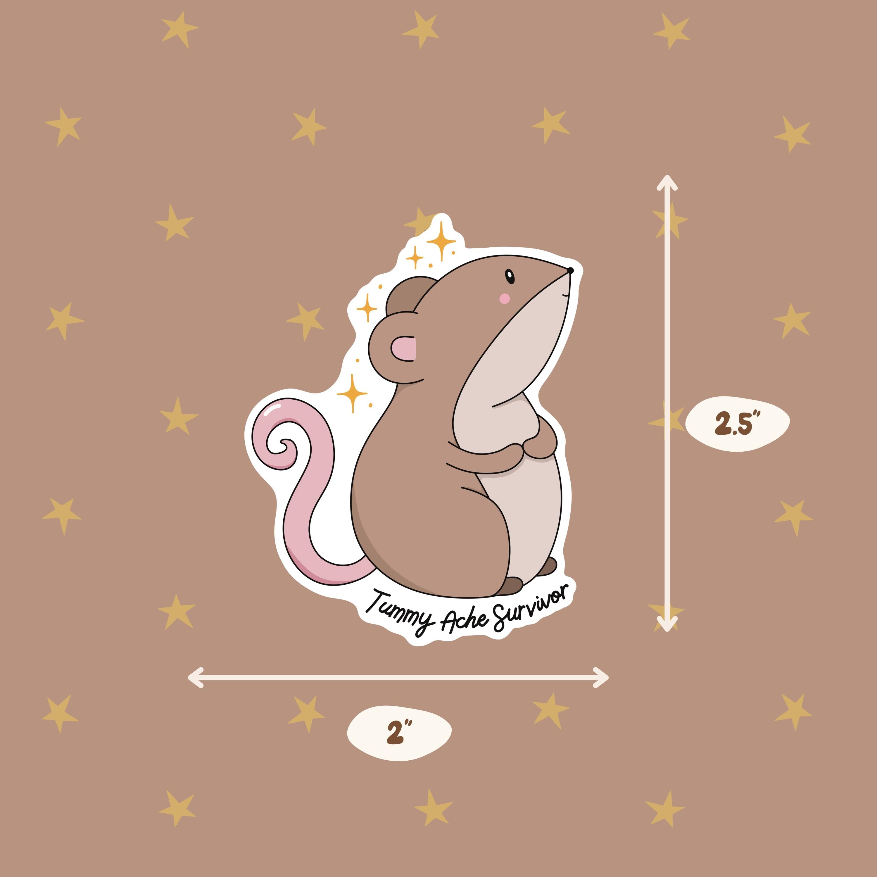 Tummy Ache Survivor Vinyl Sticker