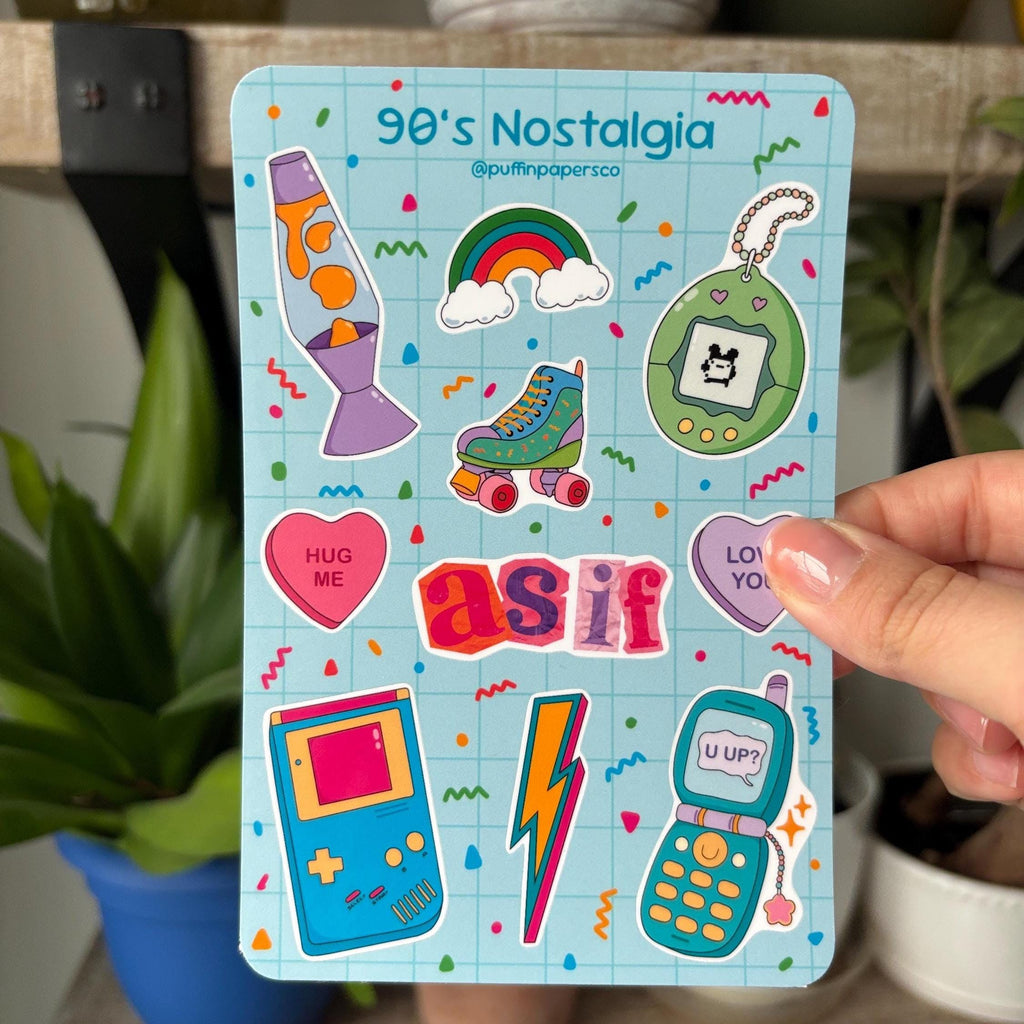 90's Nostalgia Sticker Sheet