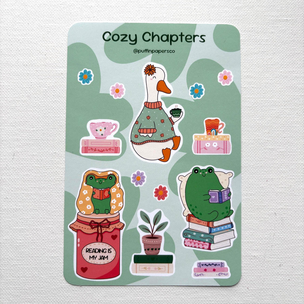 Cozy Chapters Sticker Sheet