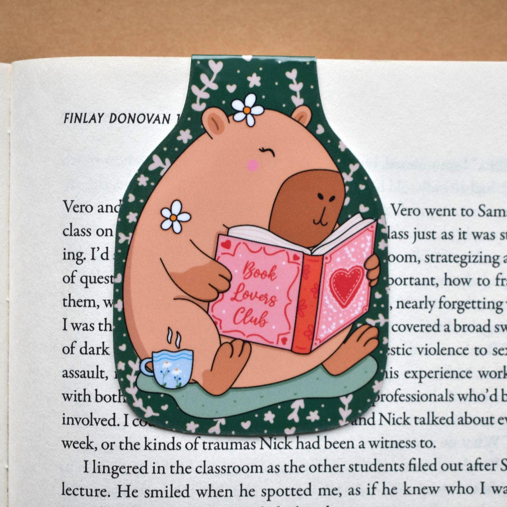 Capybara Reading Magnetic Bookmark