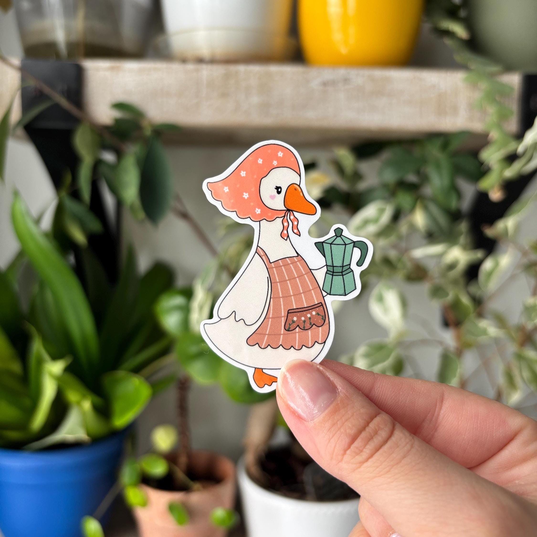 Coffee Goose Vinyl Sticker