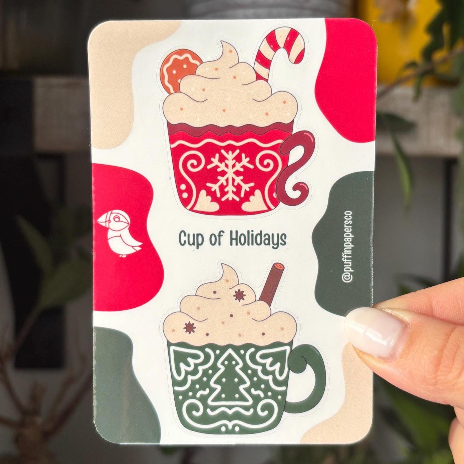 Christmas Coffee Sticker Set