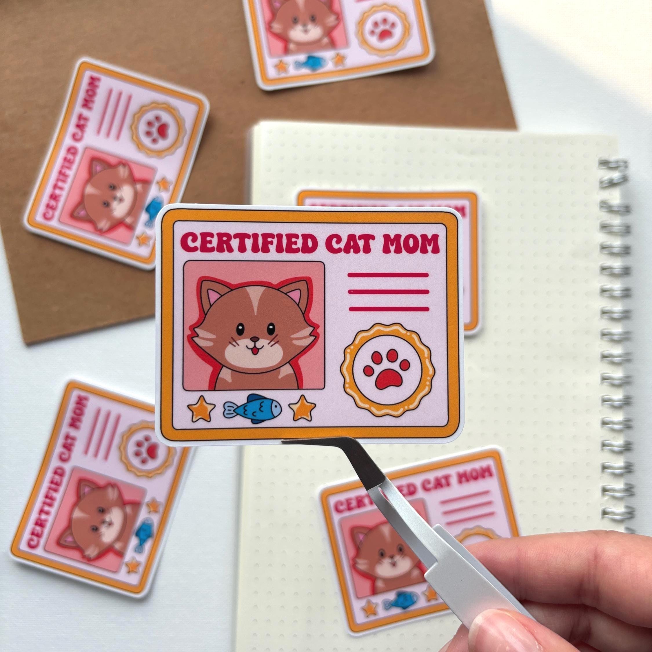 Certified Cat Parent Vinyl Sticker