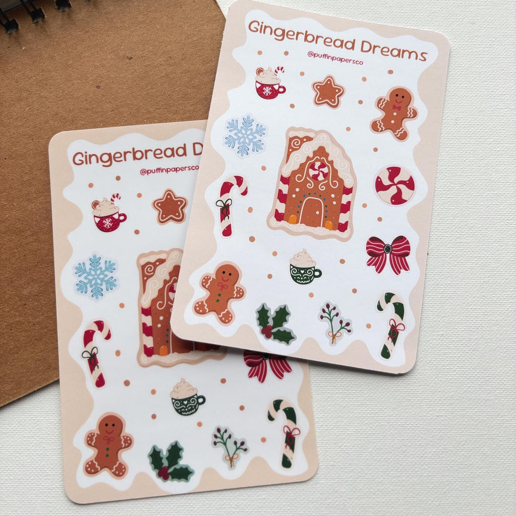 Gingerbread Dreams Sticker Sheet