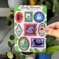 Spooky Portraits Sticker Sheet