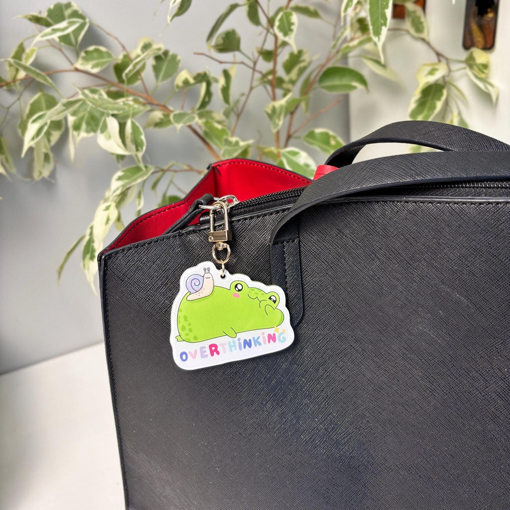 Overthinking Froggy Acrylic Keychain