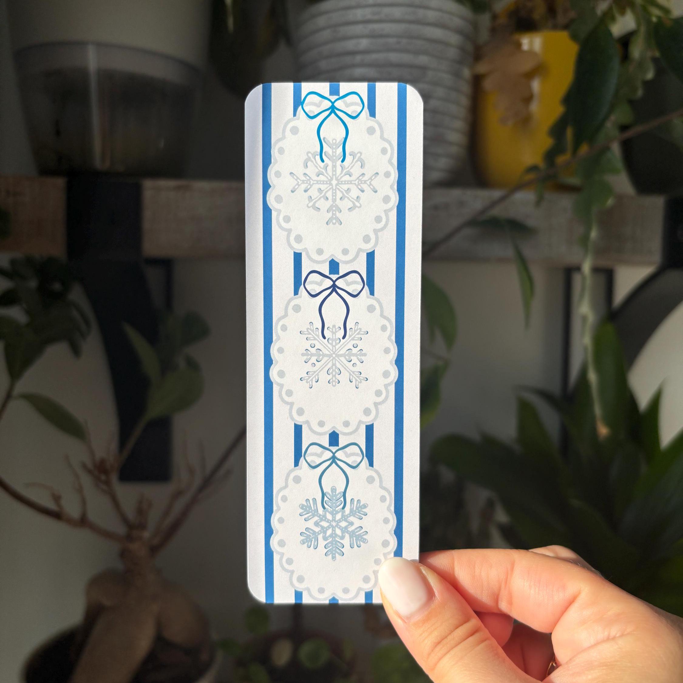 Snowflake Winter Bookmark
