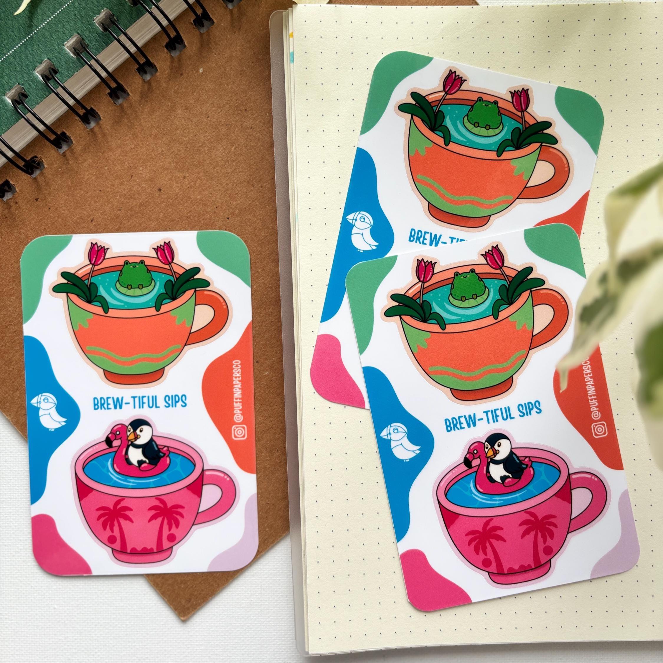 Coffee Sticker Set Vinyl Sticker