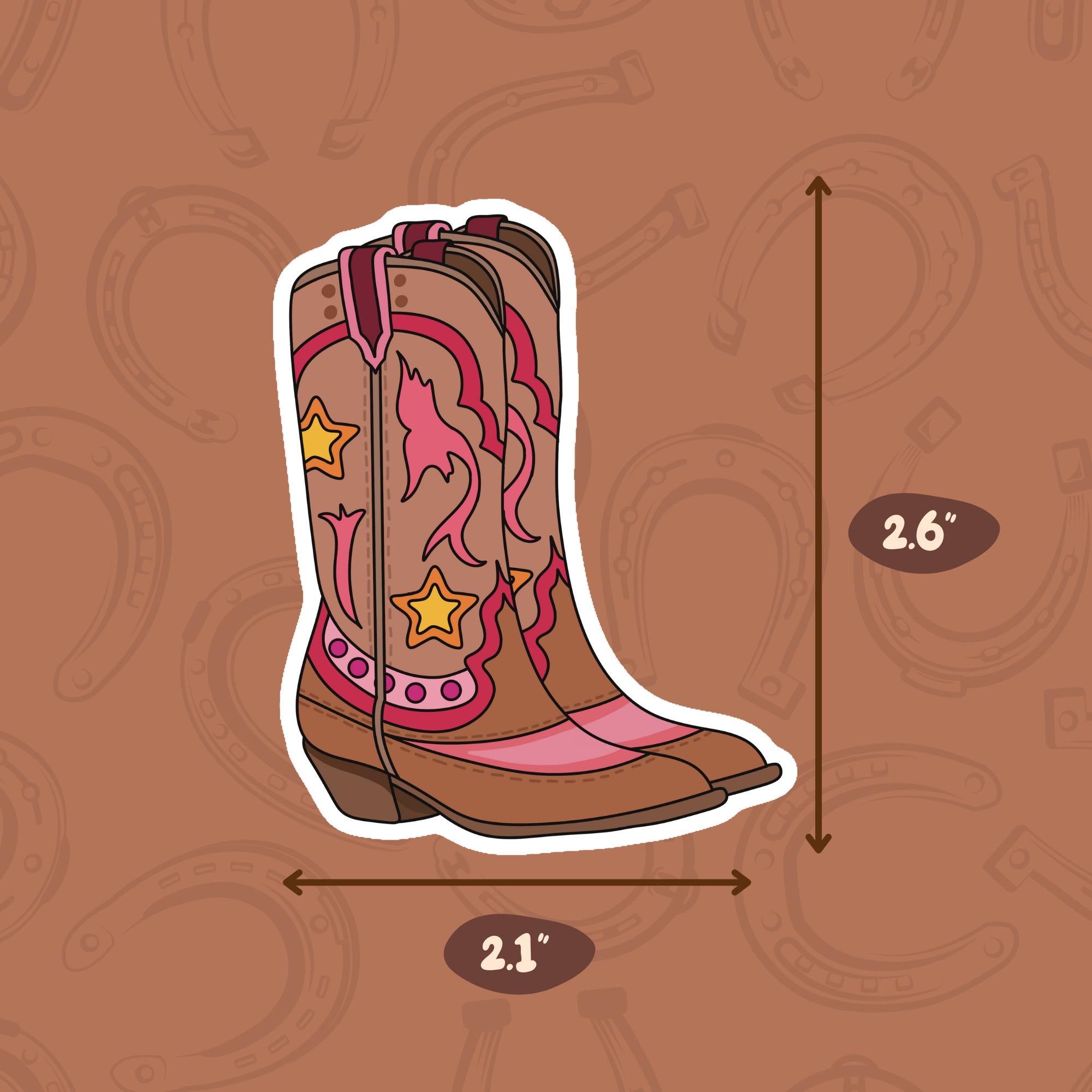 Cowboy Boots Vinyl Sticker