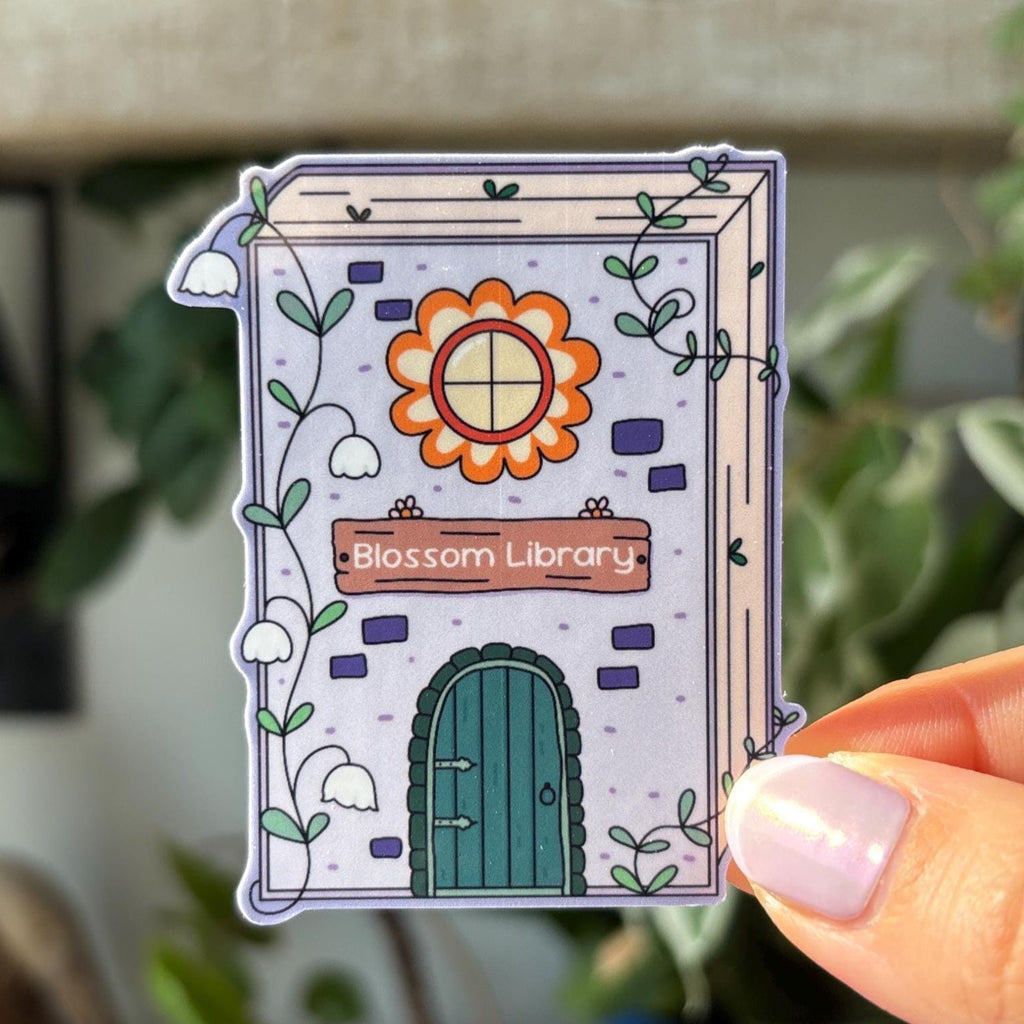 Book Library Sticker Vinyl Sticker