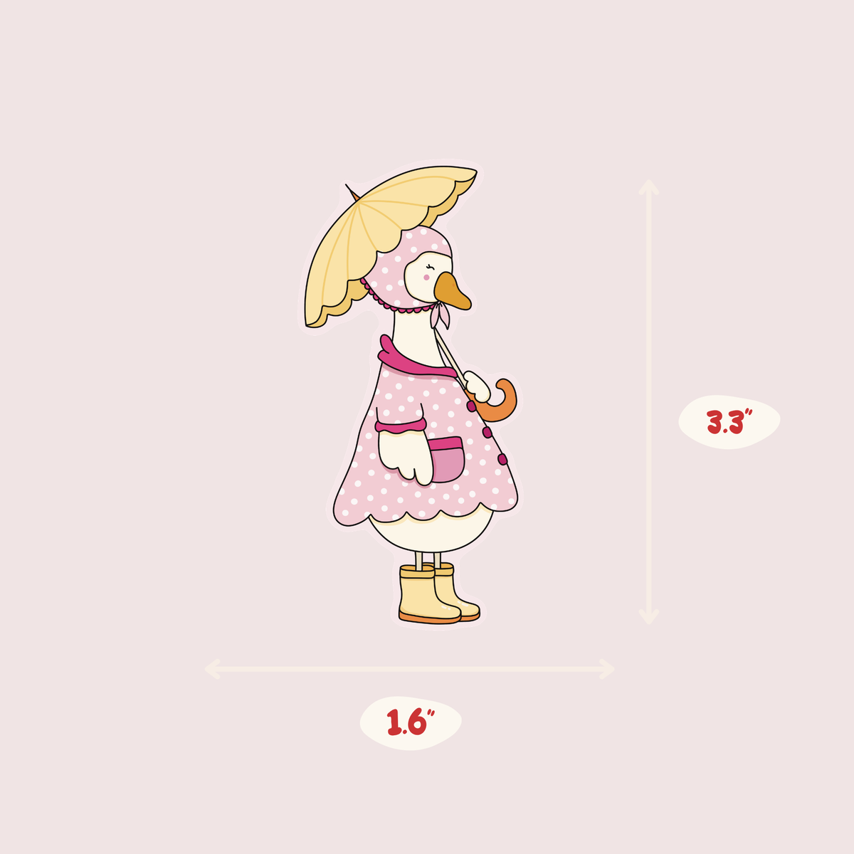 Spring Goose Sticker