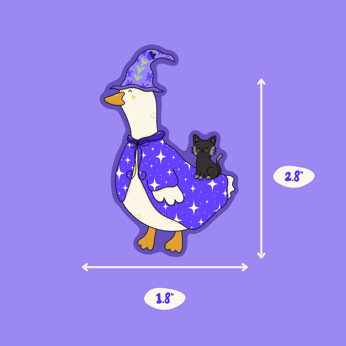 Witchy Goose Sticker