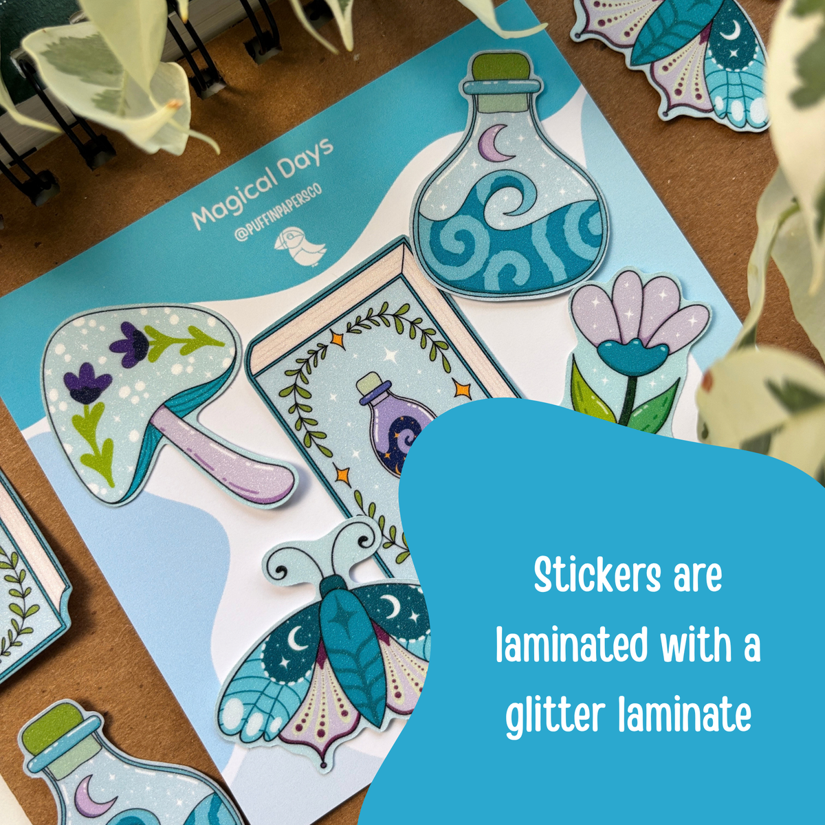 Magical Glitter Days - Sticker Pack - 5 Stickers
