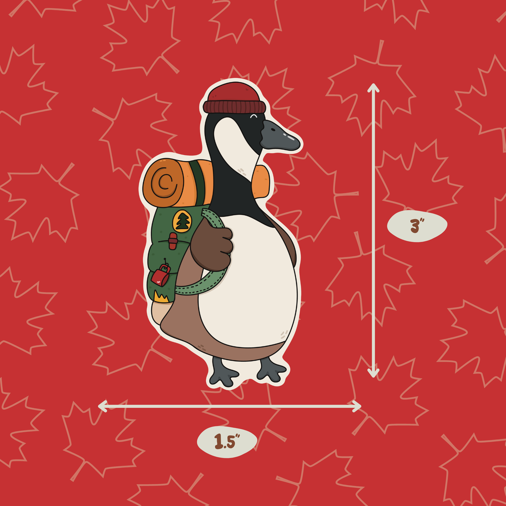 Canadian Goose Camping Vinyl Sticker