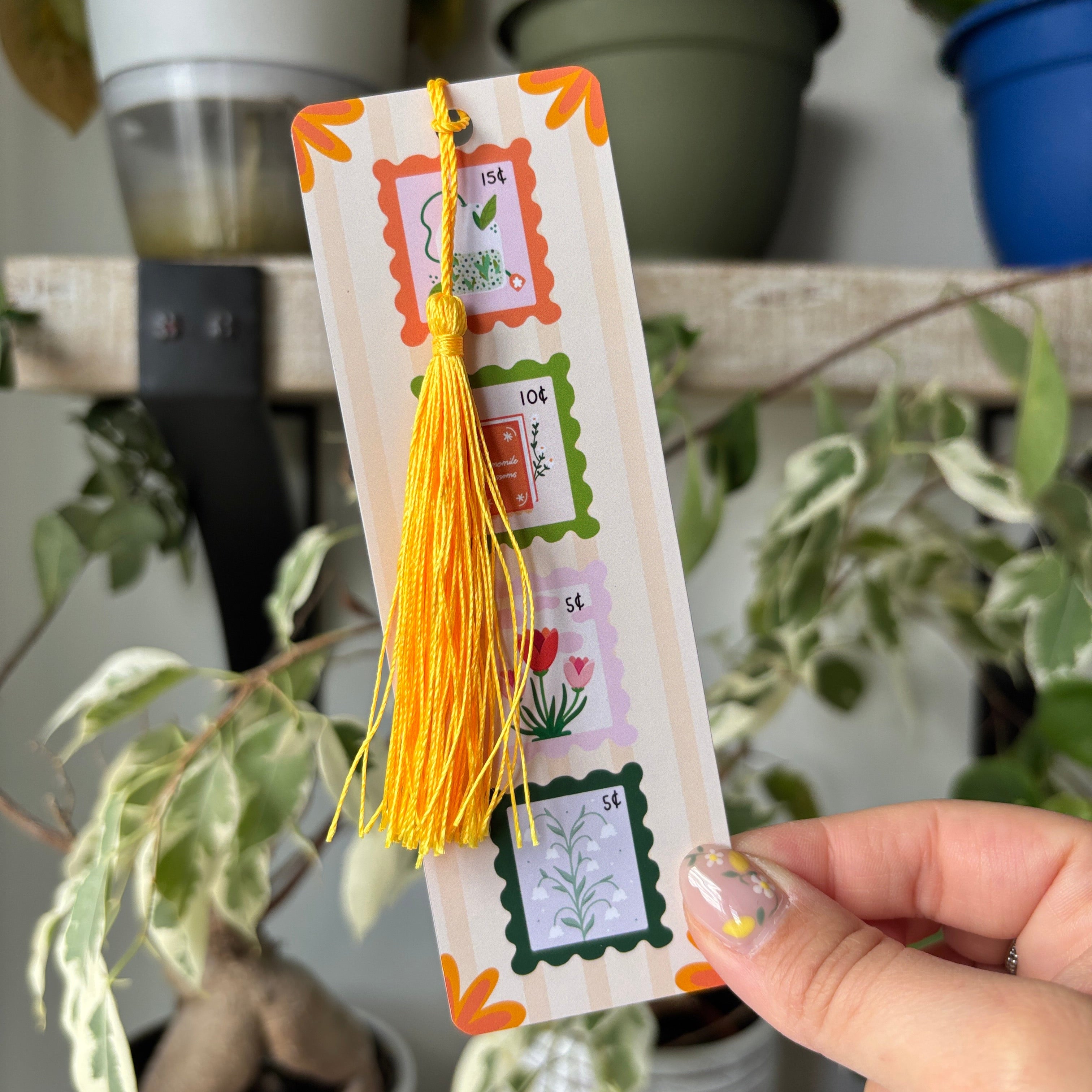 Spring Stamps Bookmark