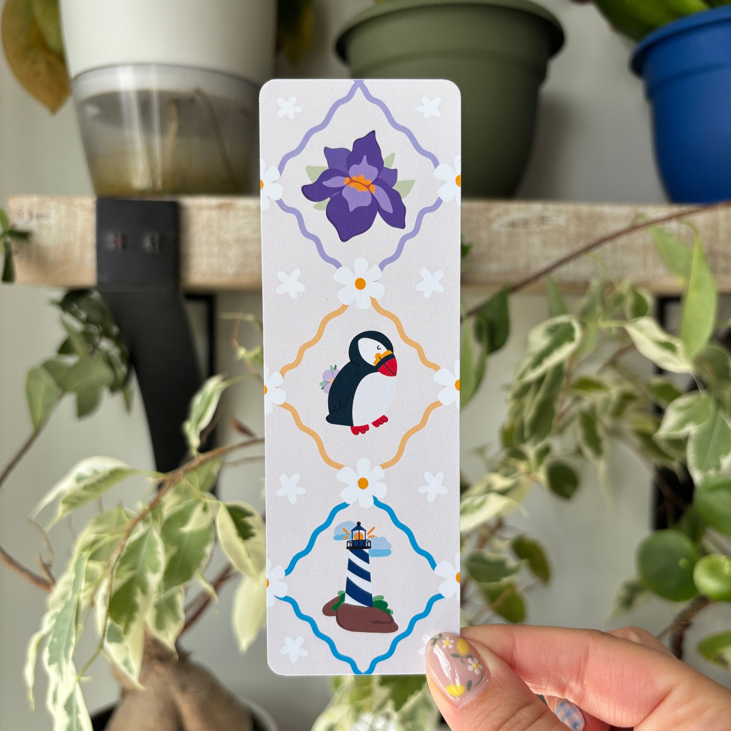 Puffins in Spring Bookmark