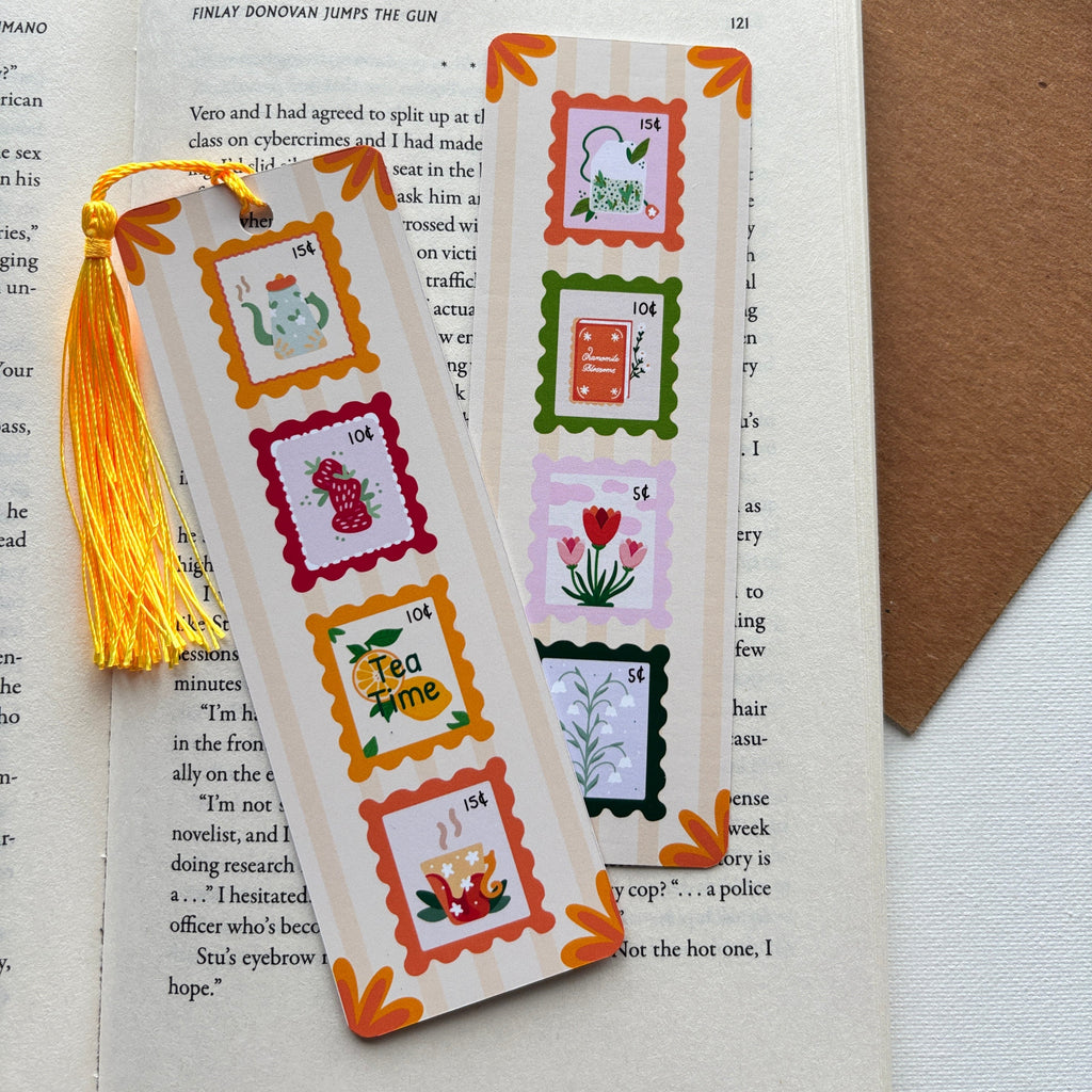 Spring Stamps Bookmark