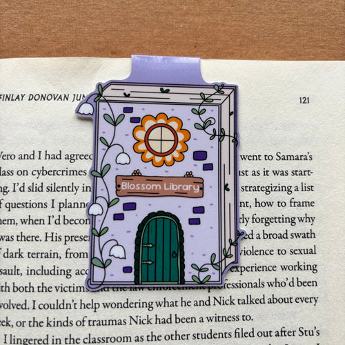 Blossom Library Magnetic Bookmark