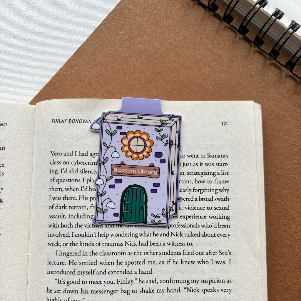 Blossom Library Magnetic Bookmark