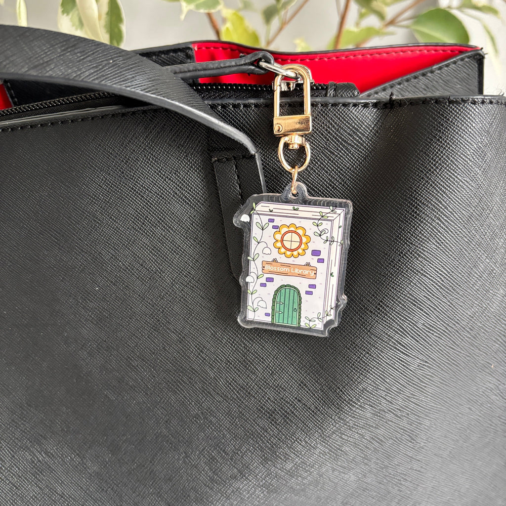 Blossom Library Acrylic Keychain