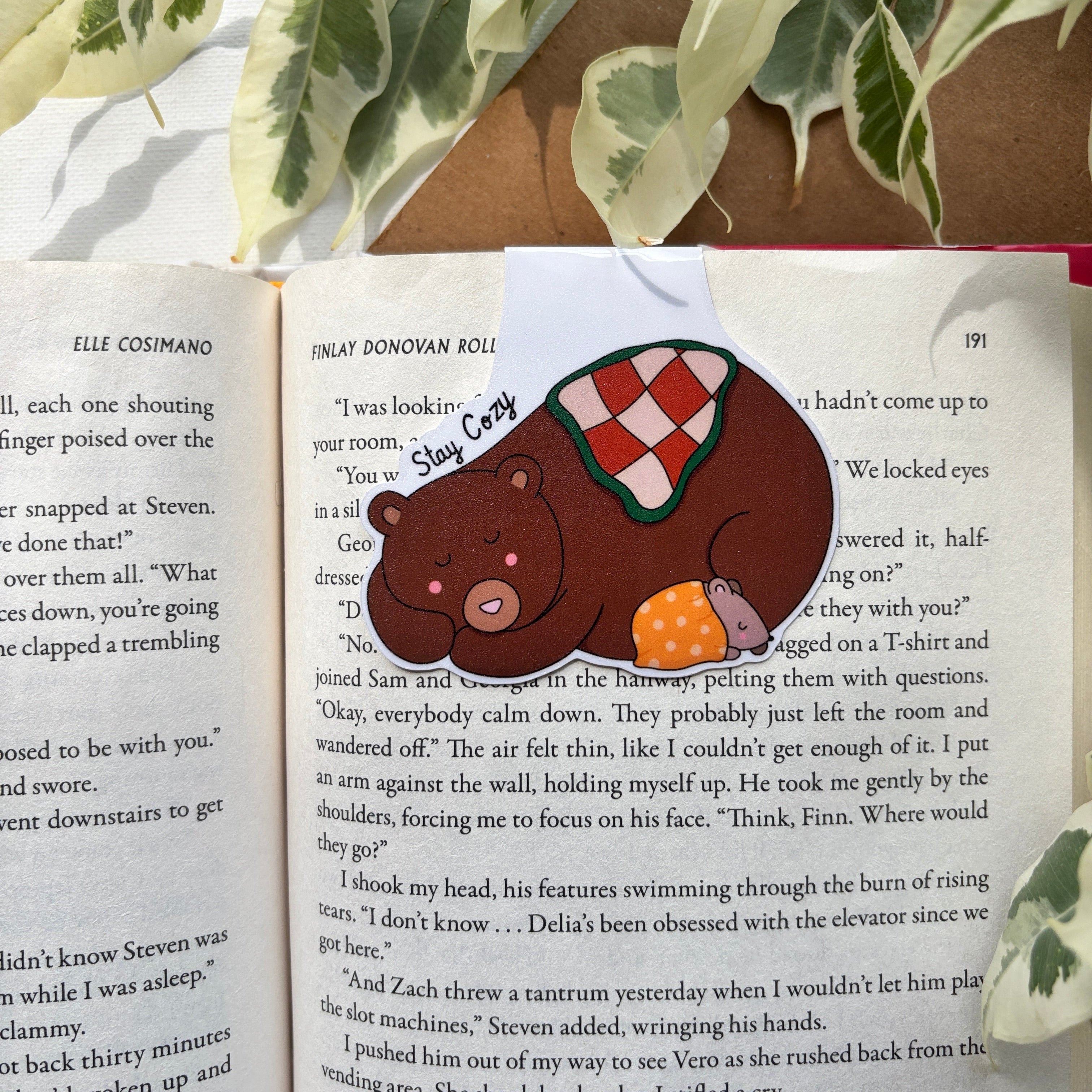 Cozy Bear Magnetic Bookmark