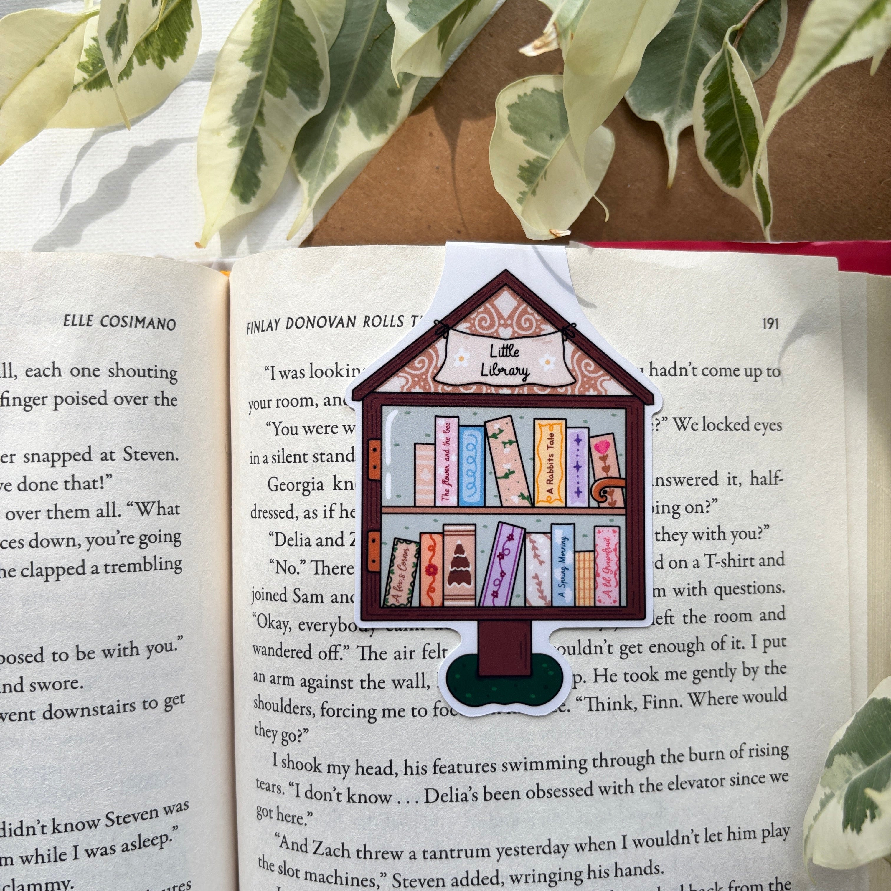Tiny Free Library Magnetic Bookmark