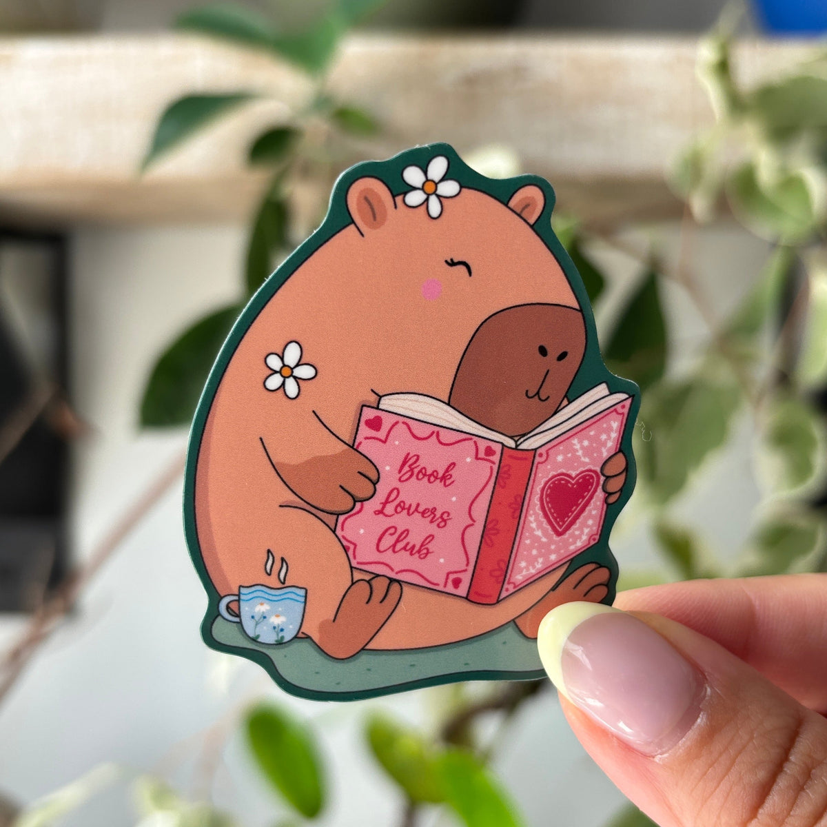 Cozy Capybara Reading