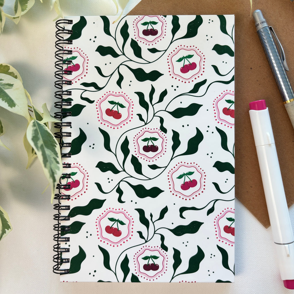 Vintage Cherry Notebook