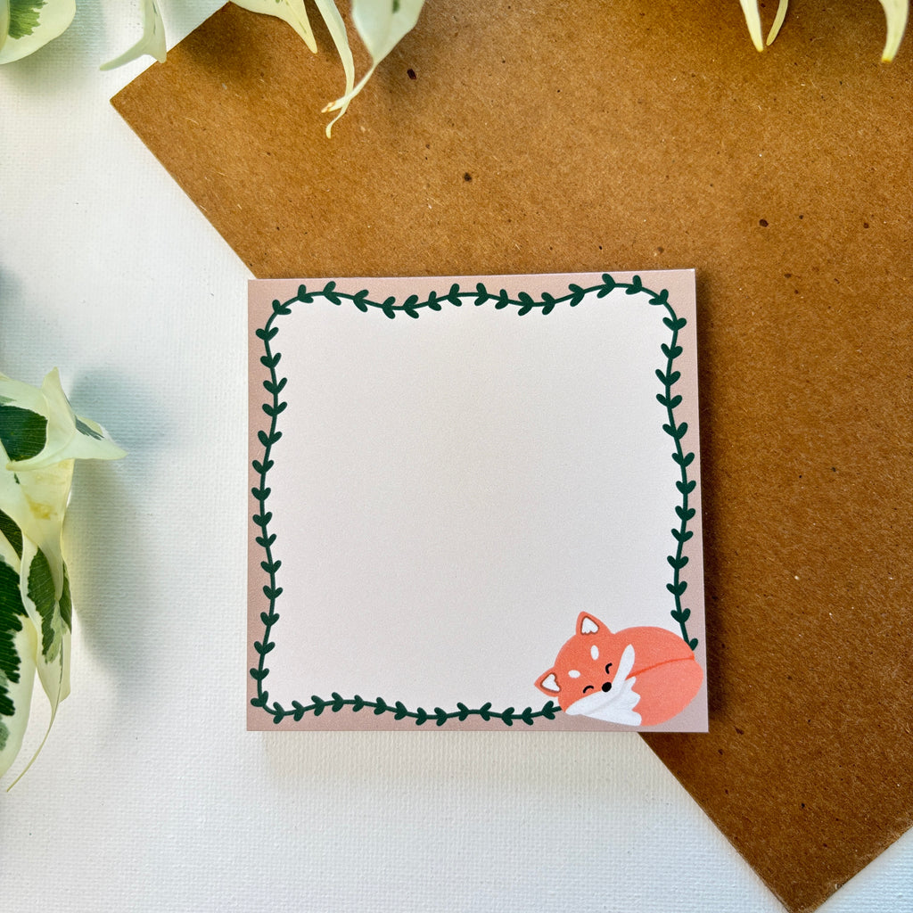 Woodland Fox Notepad