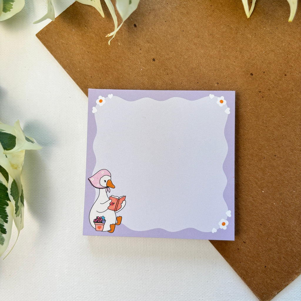 Lilac Goose Dreams Notepad