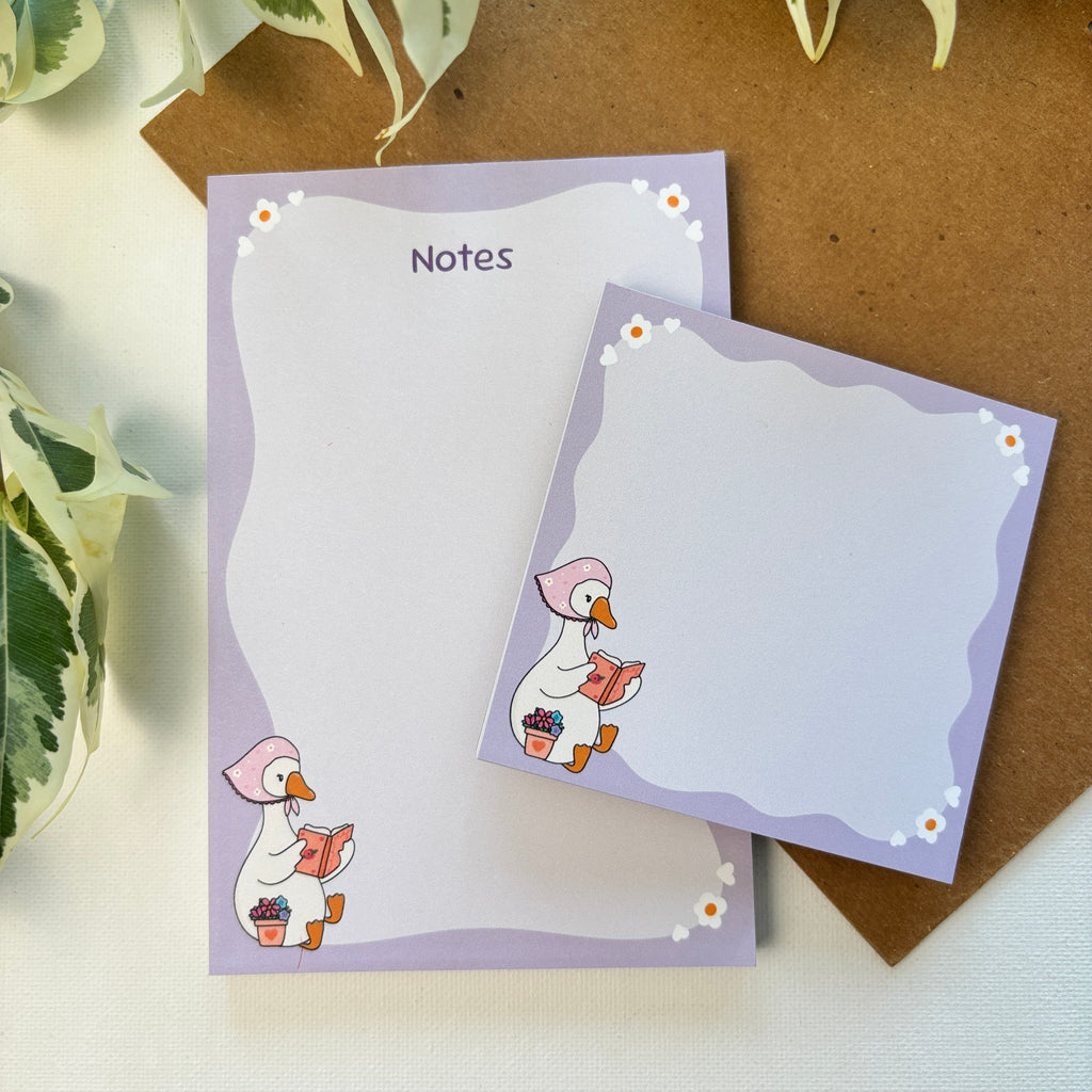 Lilac Goose Dreams Notepad