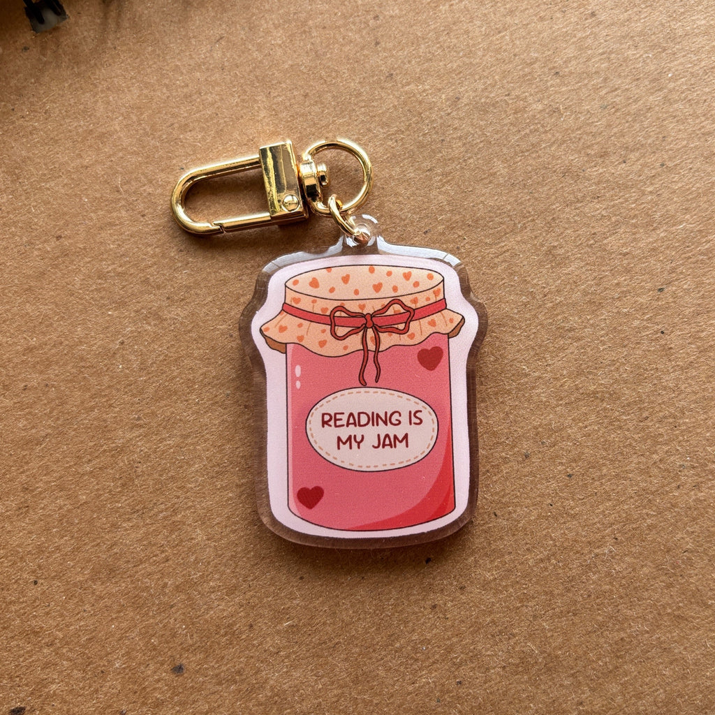 Reading is my Jam Acrylic Keychain
