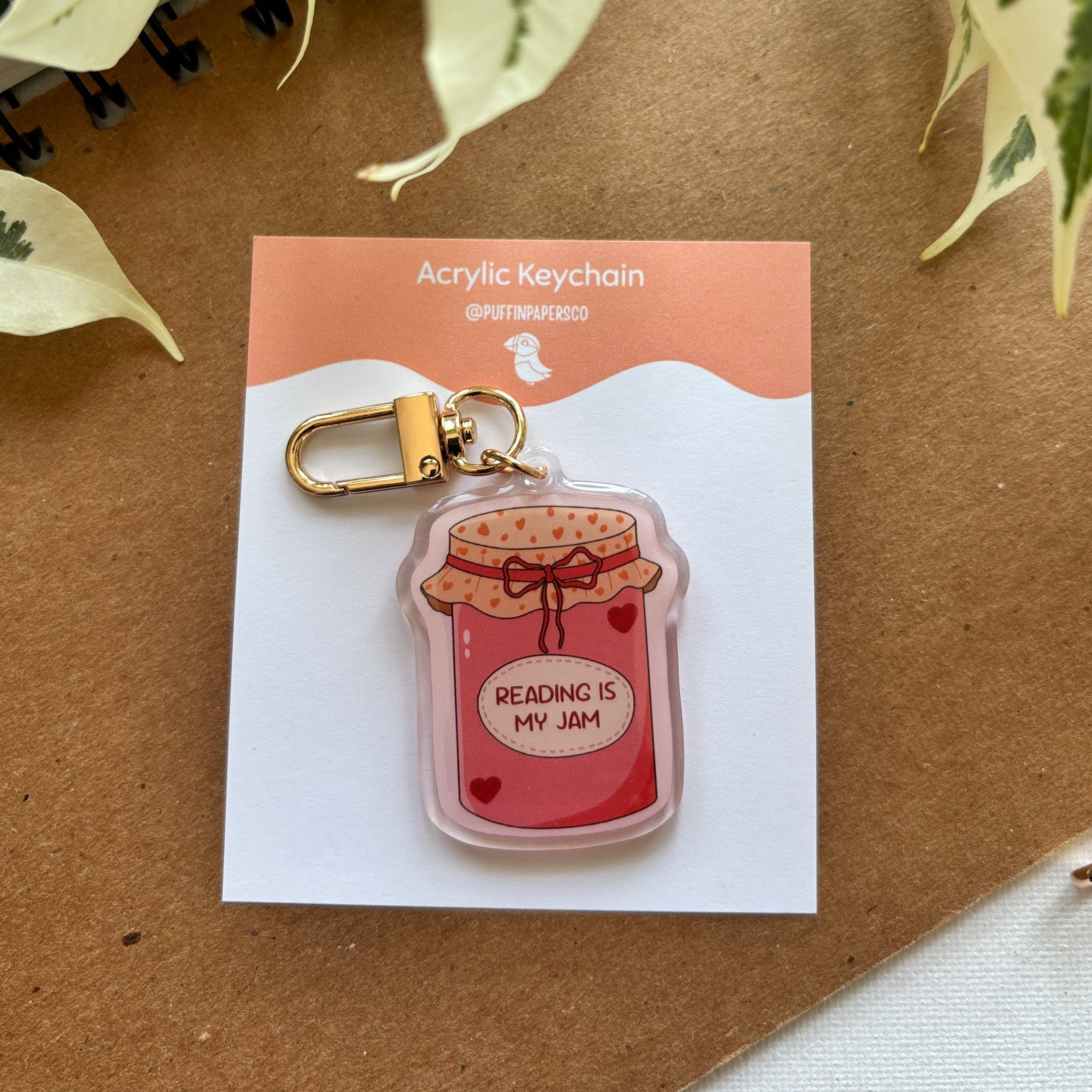 Reading is my Jam Acrylic Keychain