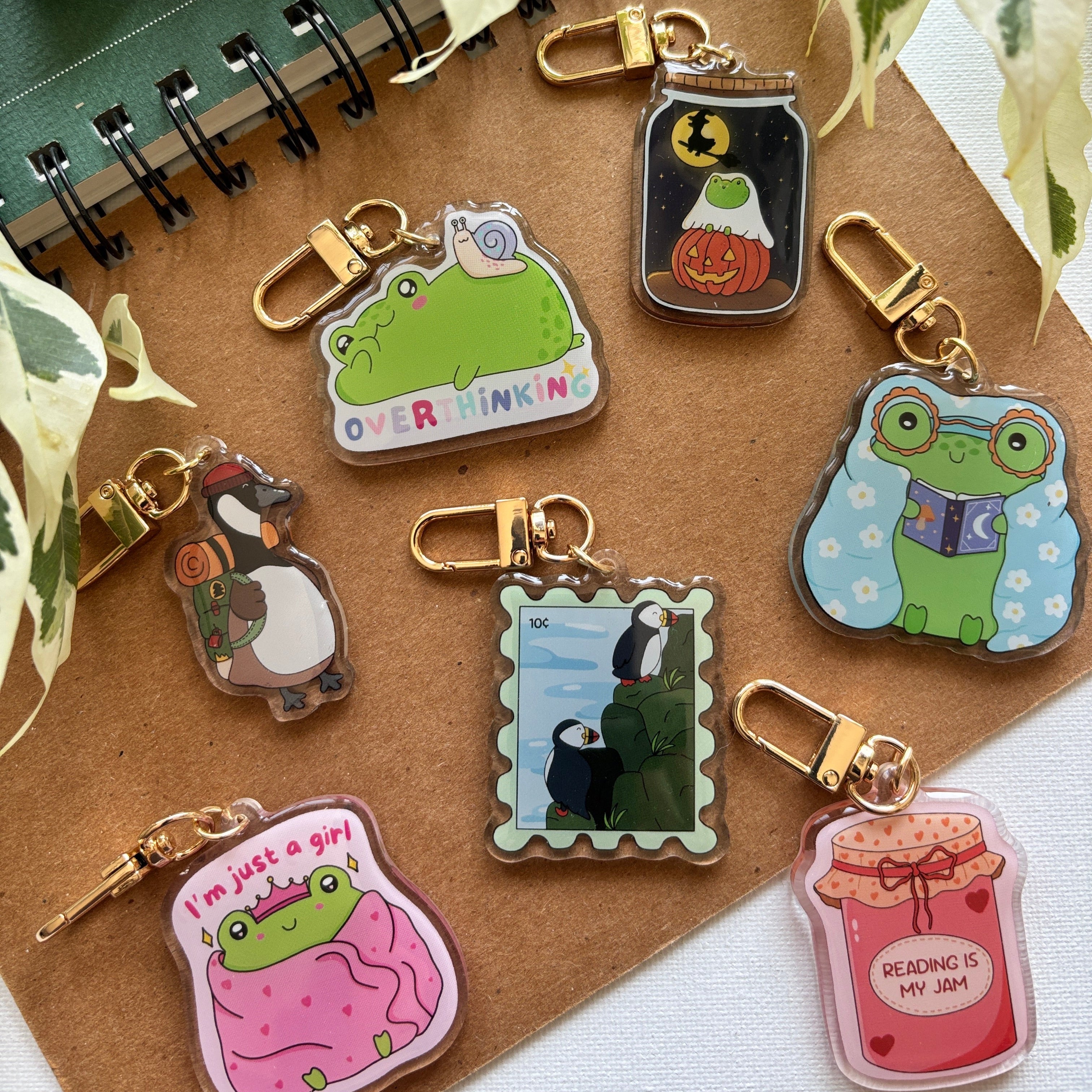 I'm Just a Girl Froggy Acrylic Keychain